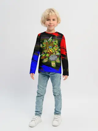 Детский лонгслив / Черепашки Ниндзя