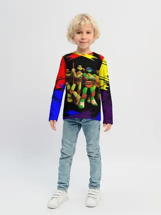 Детский лонгслив / Супер Ниндзя Черепашки