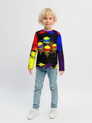Детский лонгслив / Ниндзя Супер Черепашки