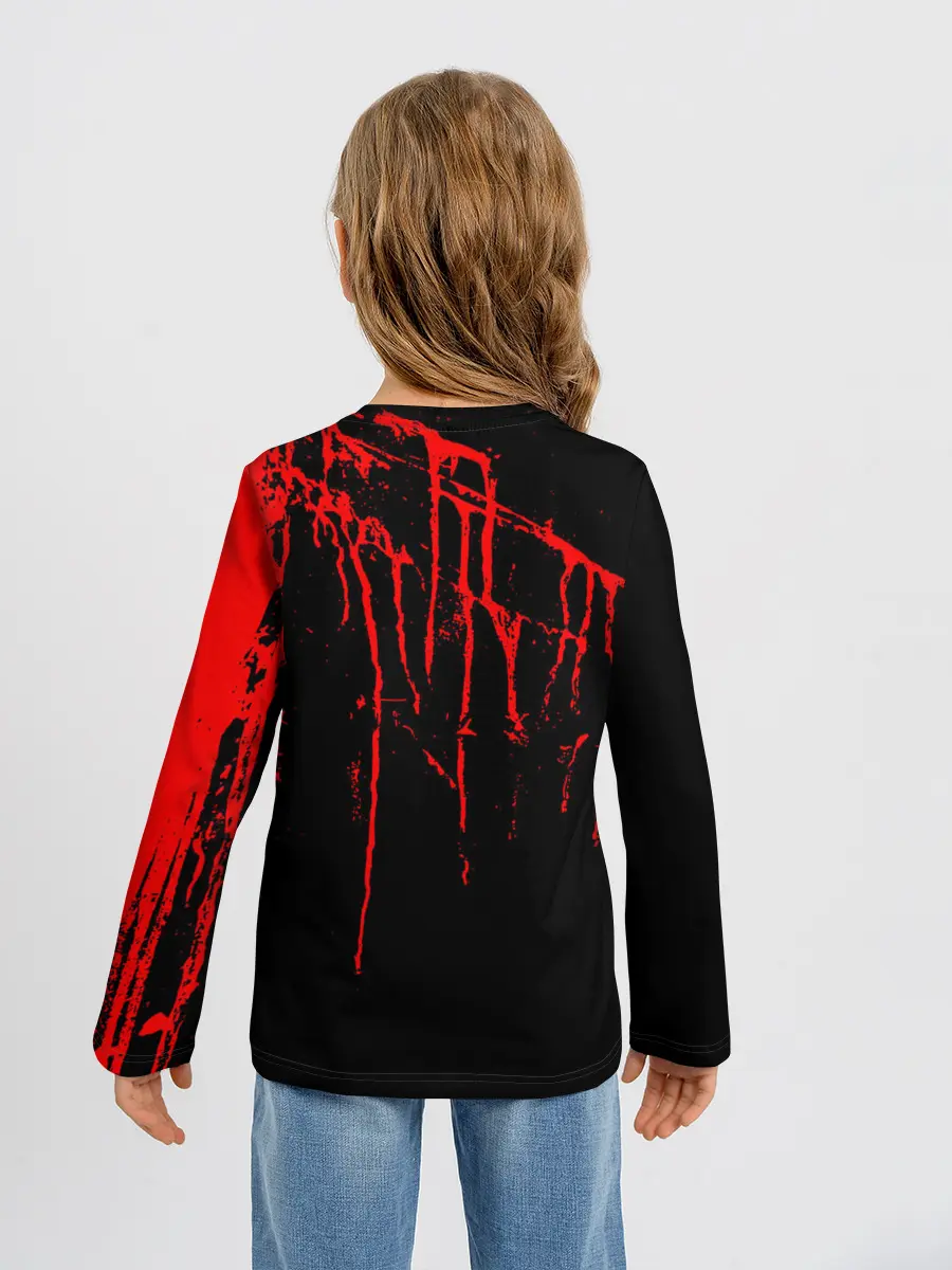 Детский лонгслив / Не трогай меня COVID-19