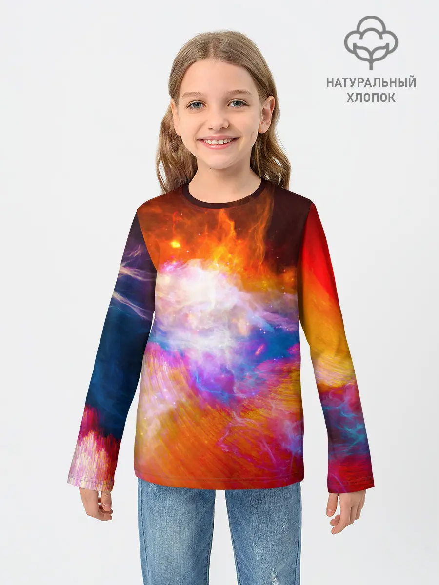 Детский лонгслив / Space