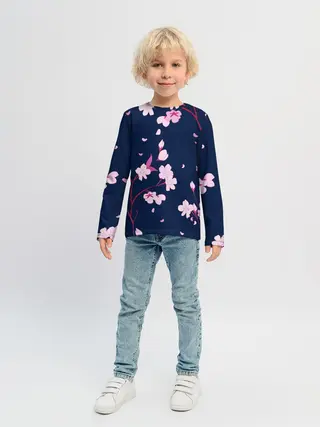 Детский лонгслив / Сакура