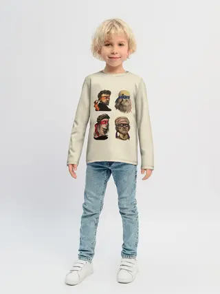 Детский лонгслив / Настоящие Черепашки