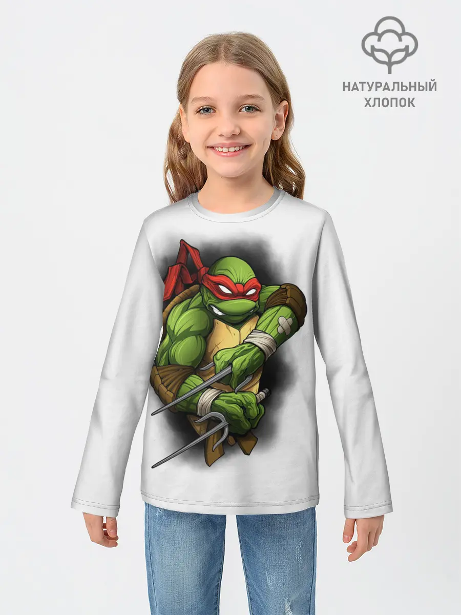 Детский лонгслив / Черепашки-ниндзя