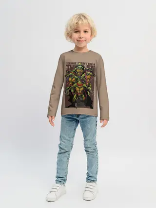 Детский лонгслив / Черепашки-ниндзя