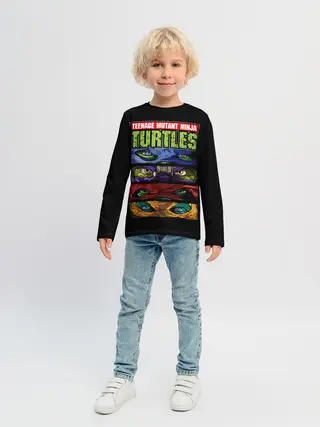 Детский лонгслив / Черепашки ниндзя