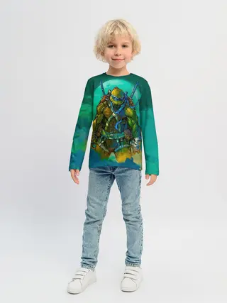 Детский лонгслив / Черепашки ниндзя