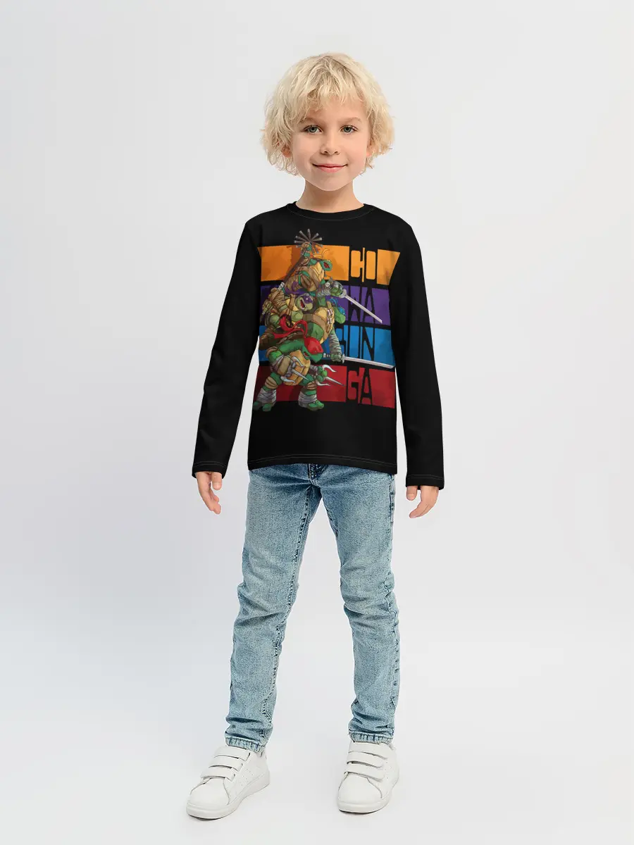 Детский лонгслив / Черепашки ниндзя