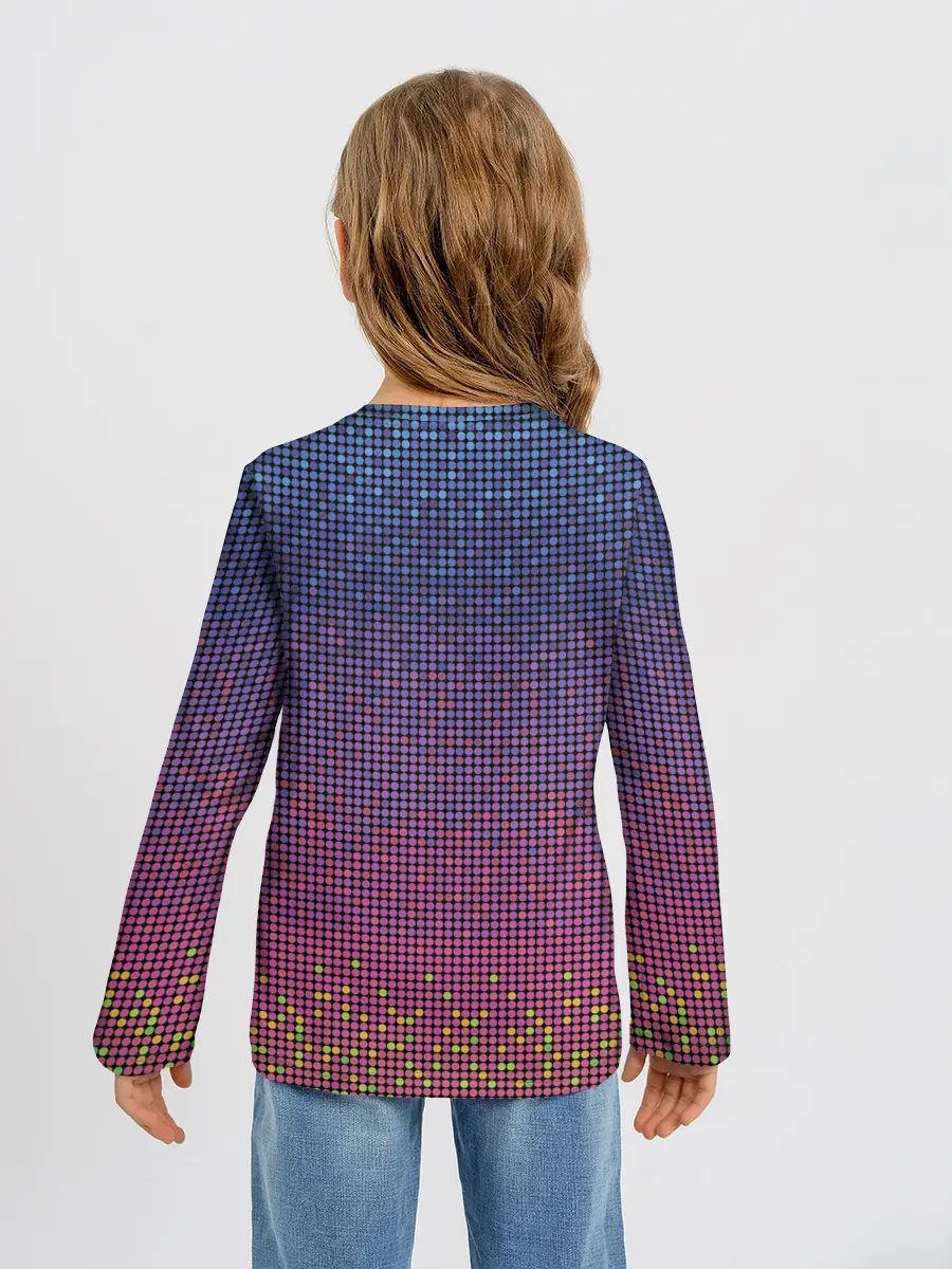 Детский лонгслив / Ретро узор