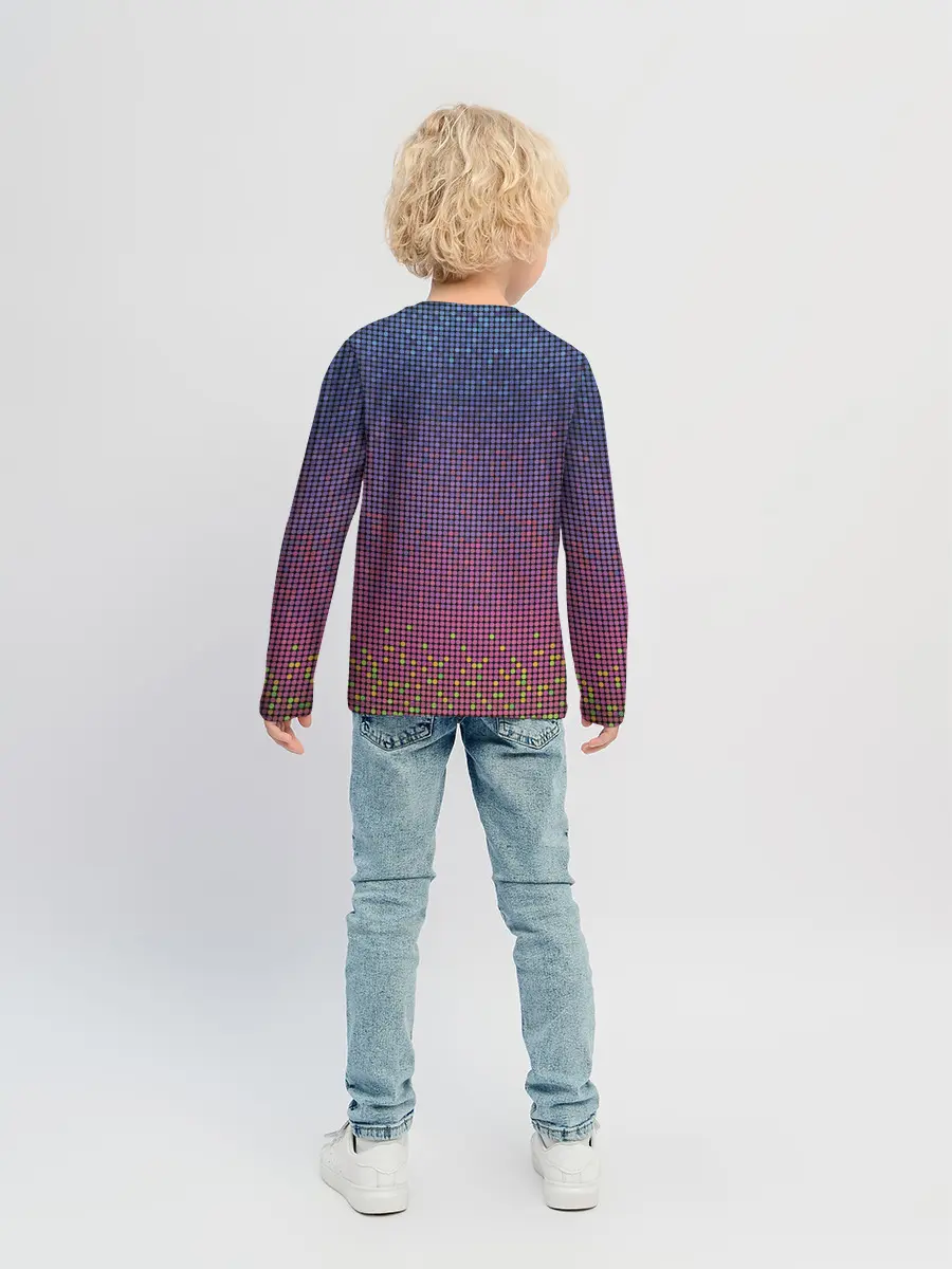 Детский лонгслив / Ретро узор