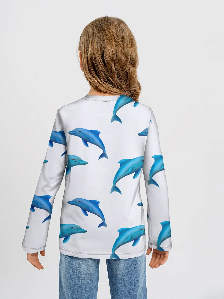 Детский лонгслив / Рай для дельфина