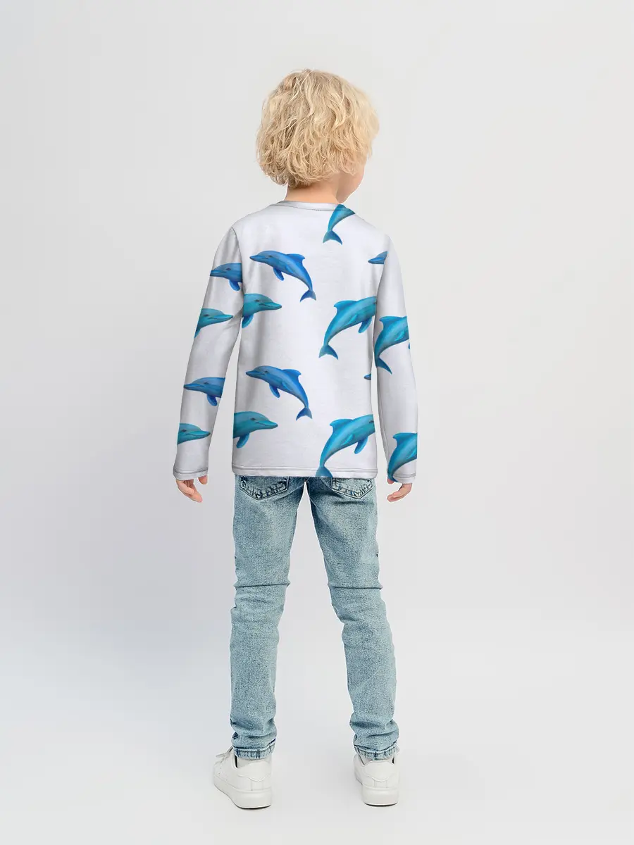 Детский лонгслив / Рай для дельфина