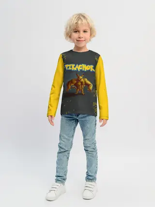 Детский лонгслив / Пикачок