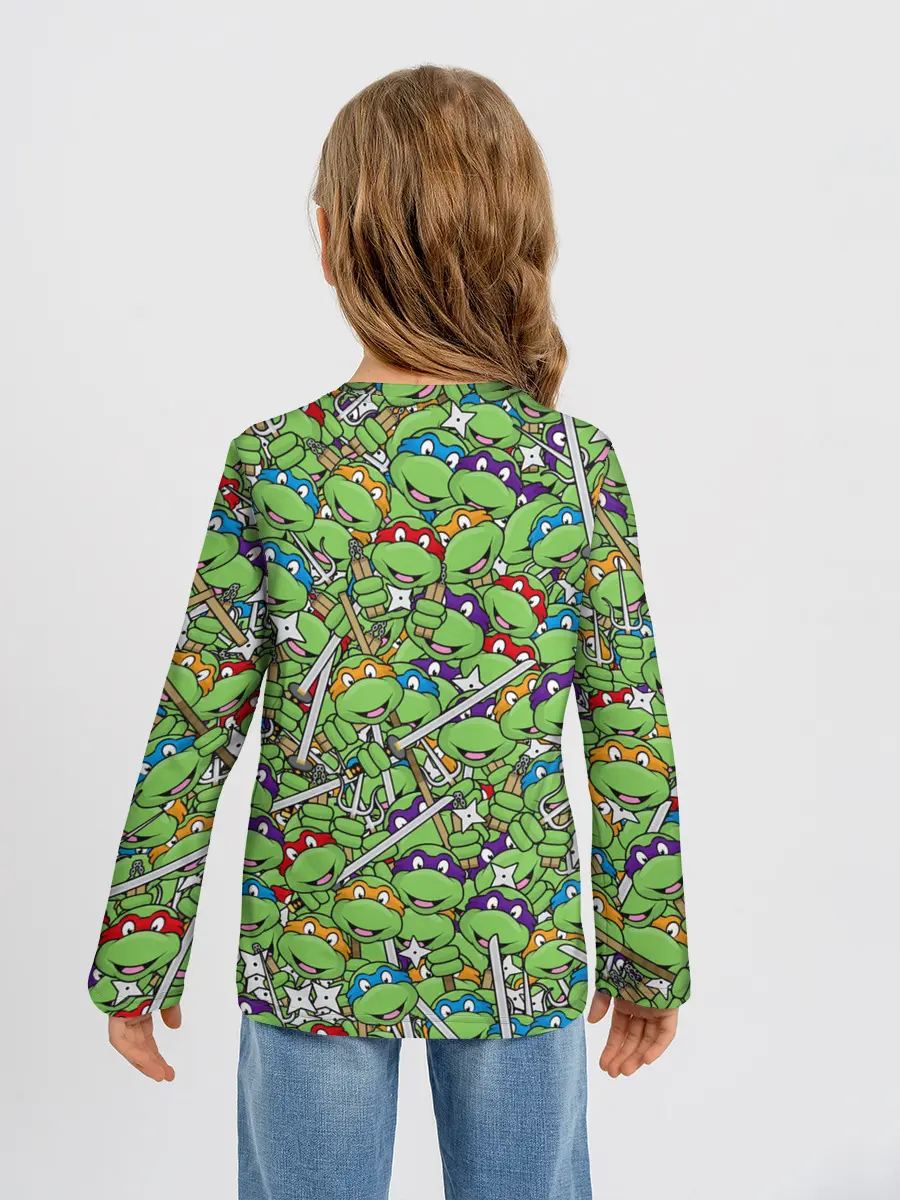 Детский лонгслив / Черепашки ниндзя