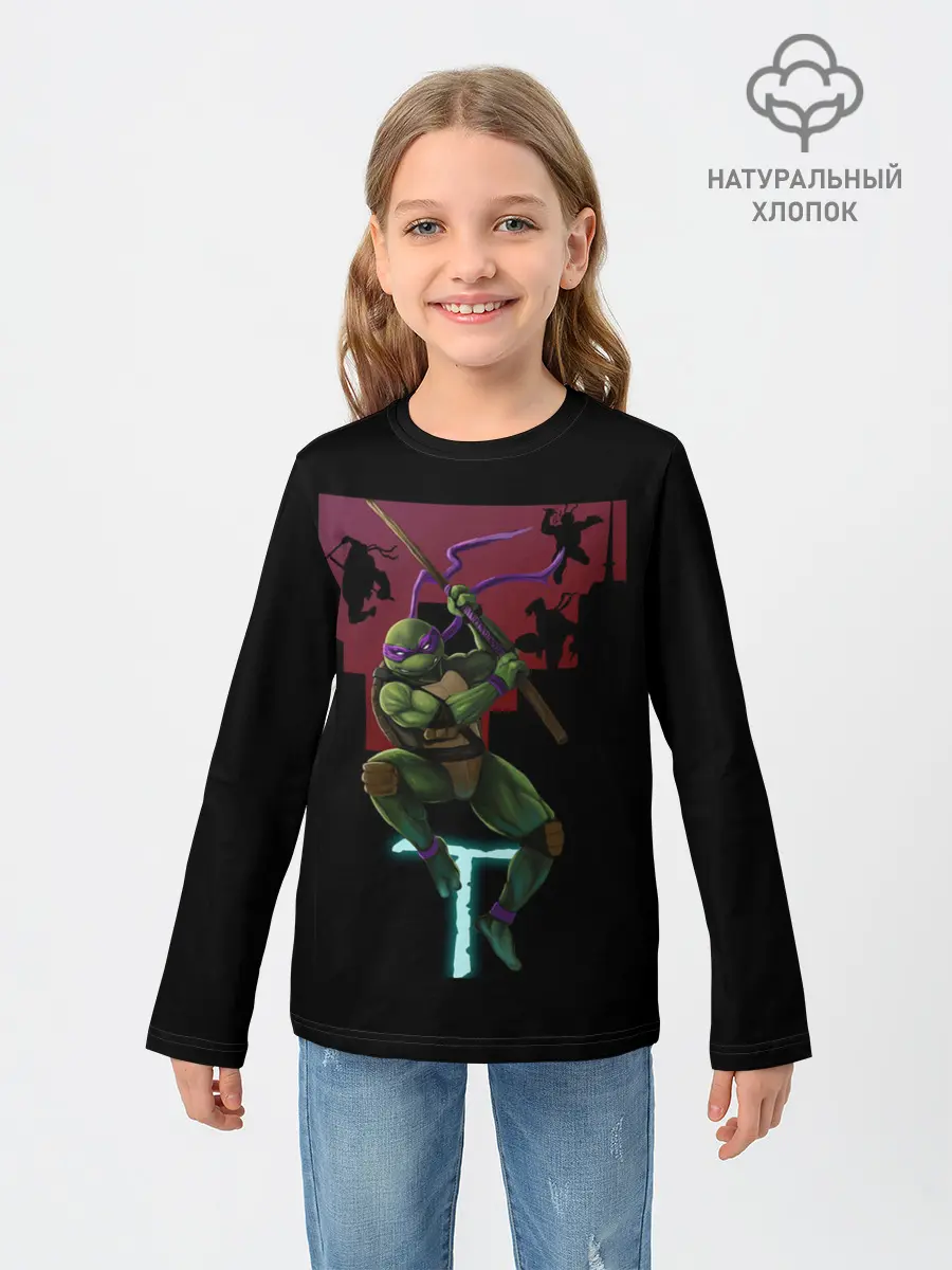 Детский лонгслив / Черепашки-ниндзя