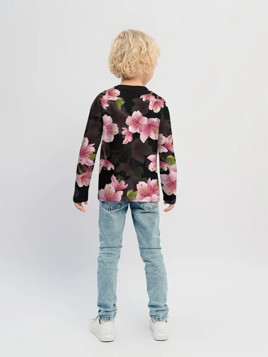 Детский лонгслив / САКУРА ВИШНЯ