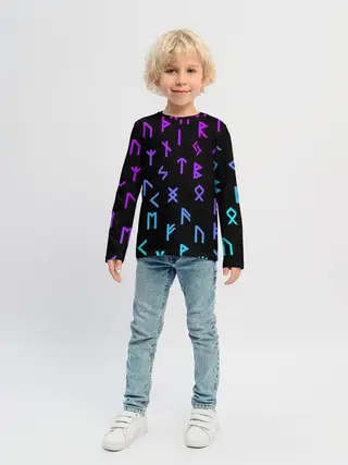 Детский лонгслив / РУНЫ | РУСЬ | СИМВОЛЫ