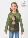 Детский лонгслив / Мона Лиза в маске