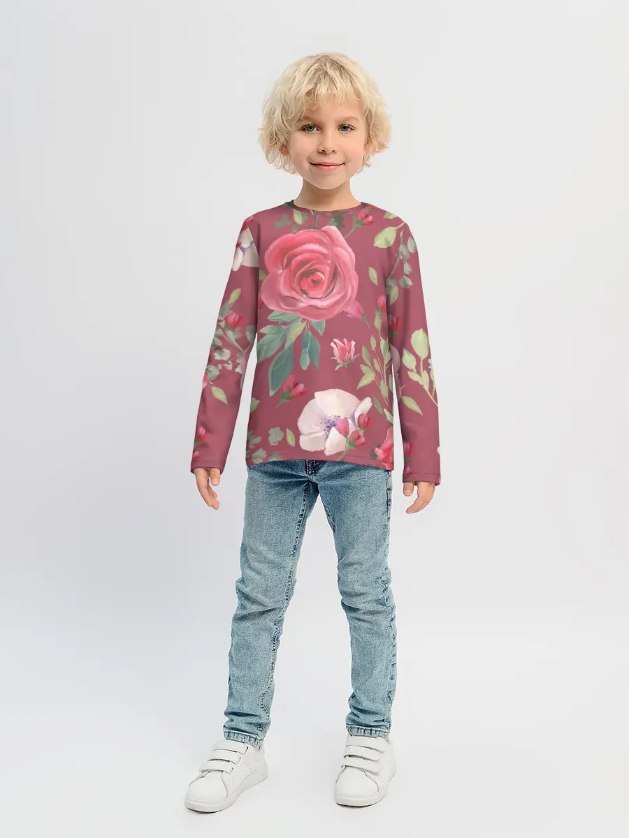 Детский лонгслив / rose