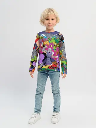 Детский лонгслив / ЧЕРЕПАШКИ