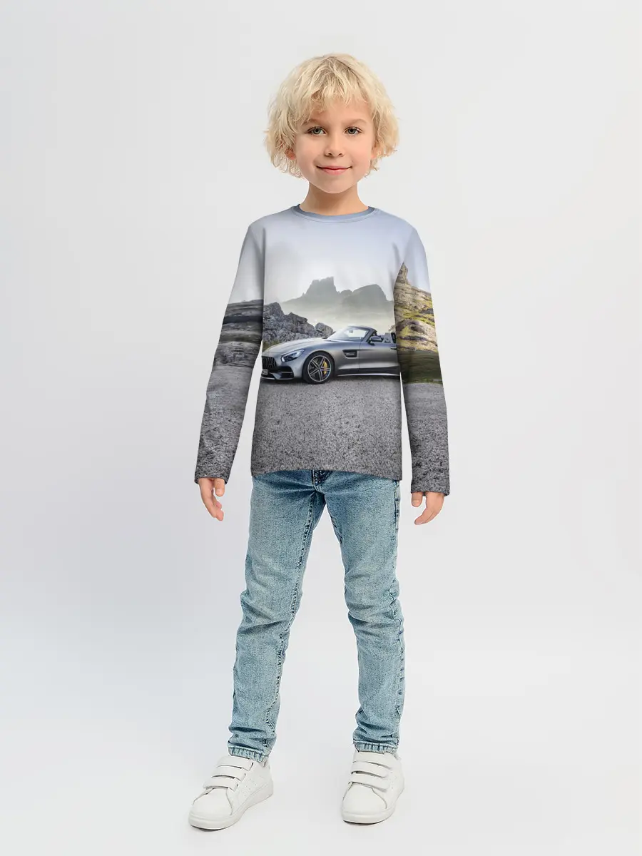 Детский лонгслив / Mercedes V8 Biturbo