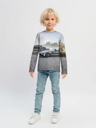 Детский лонгслив / Mercedes V8 Biturbo