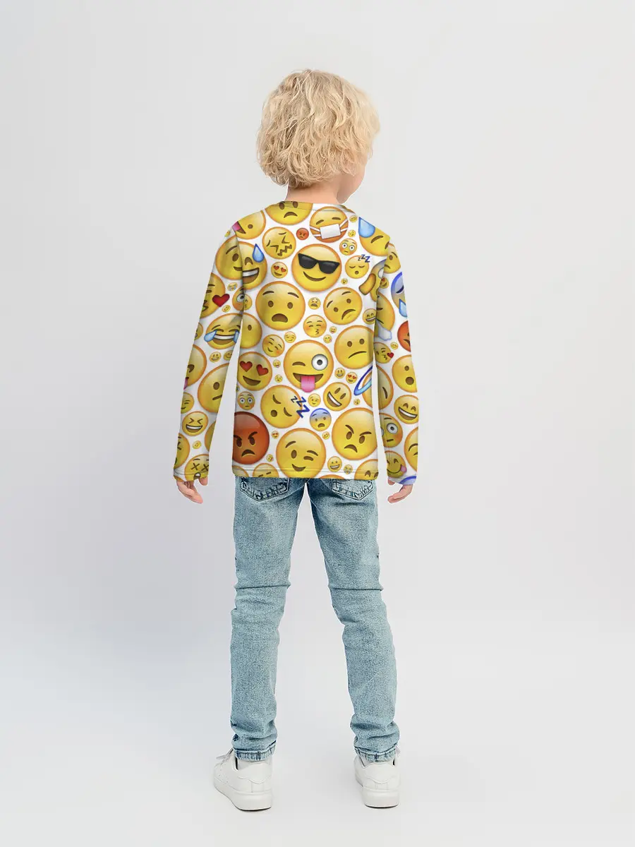 Детский лонгслив / Смайлы.