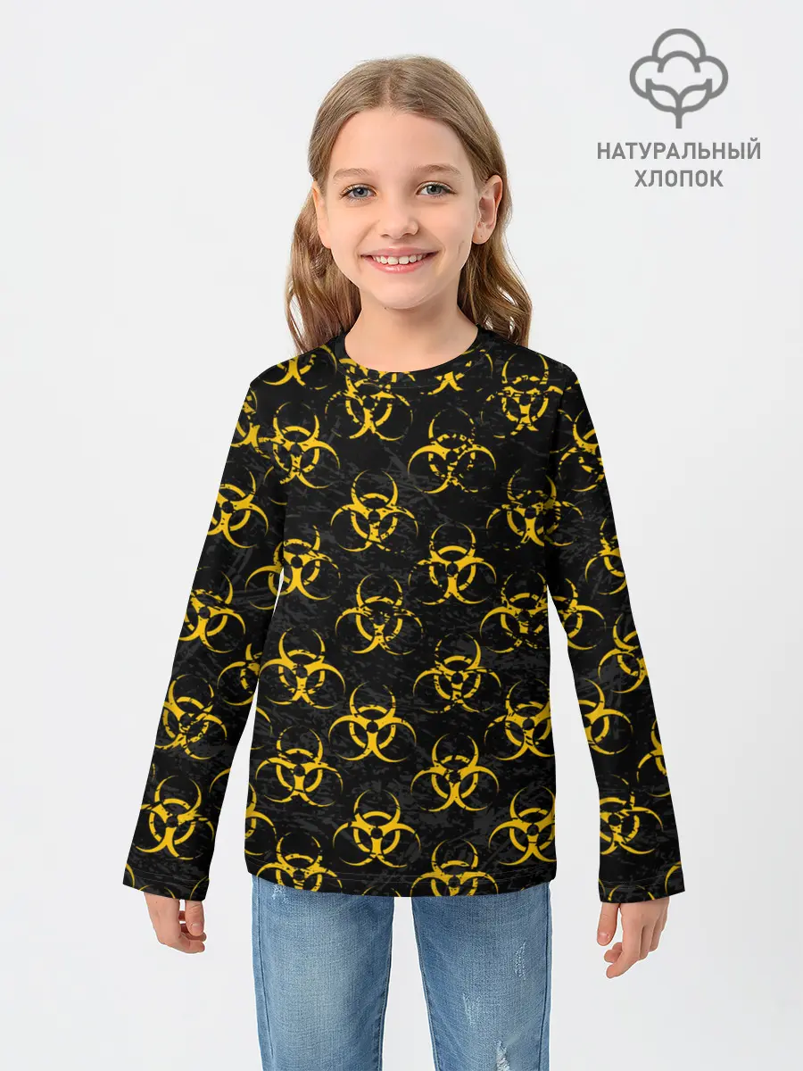 Детский лонгслив / YELLOW BIOHAZARD