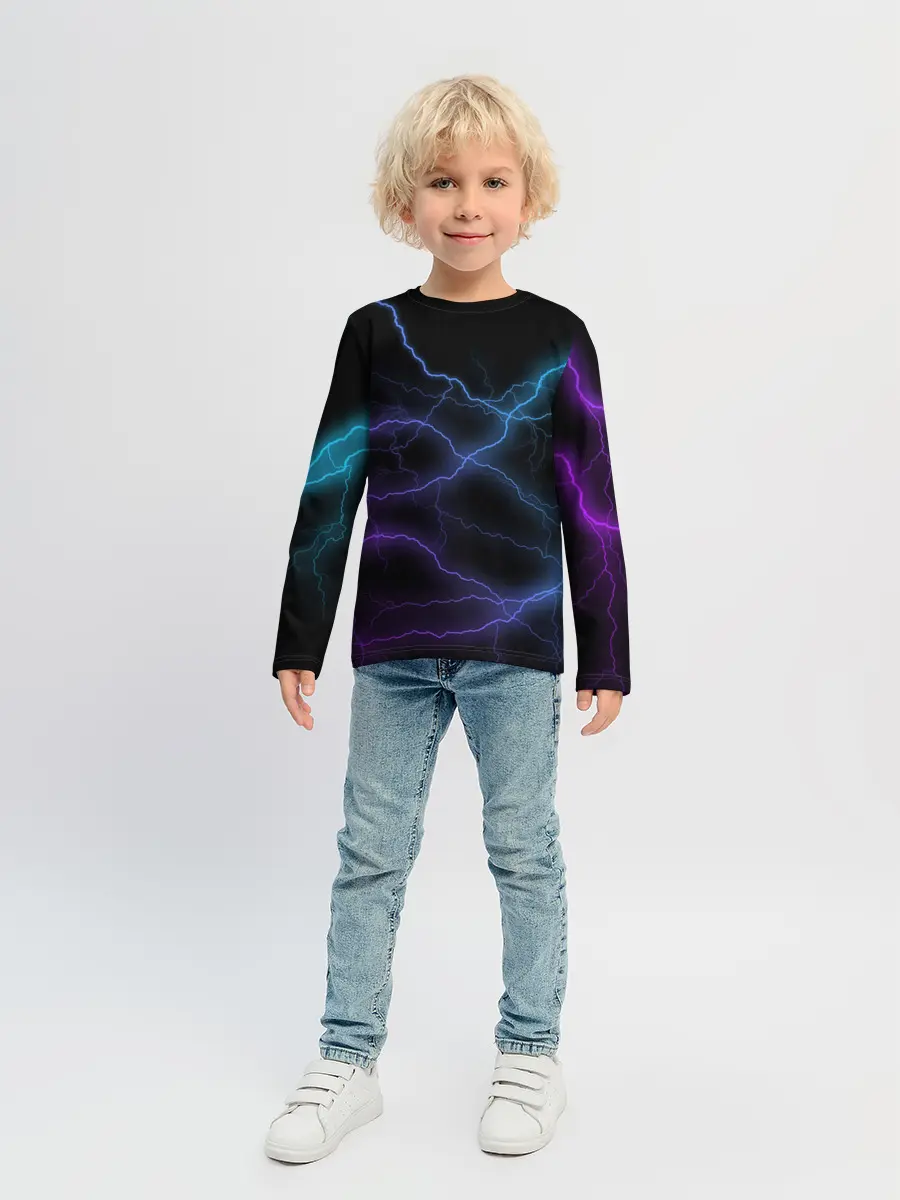 Детский лонгслив / МОЛНИЯ
