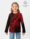 Детский лонгслив / МОЛНИЯ RED NEON