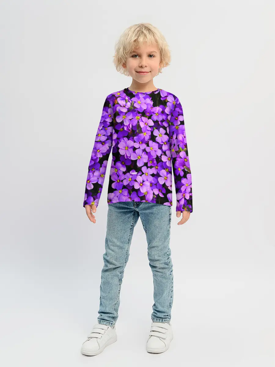 Детский лонгслив / Сирень