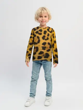 Детский лонгслив / Леопард