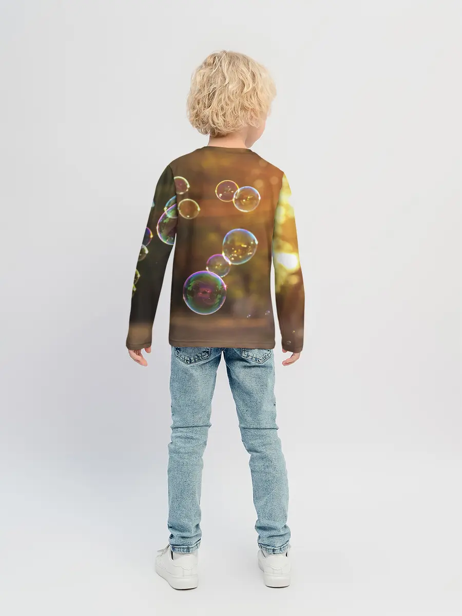 Детский лонгслив / Мыльные пузыри.