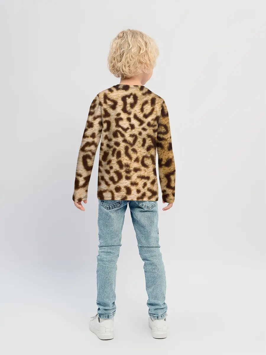 Детский лонгслив / Леопард
