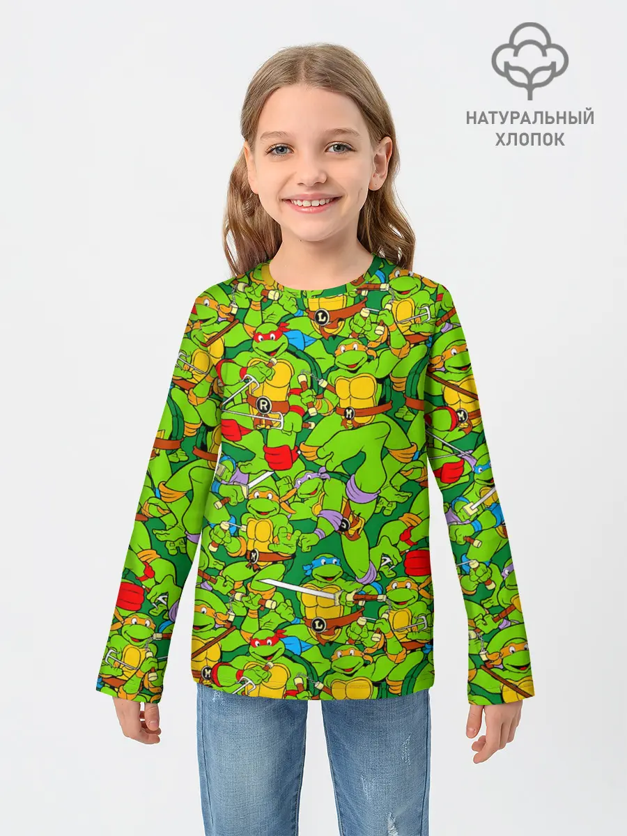 Детский лонгслив / Черепашки - ниндзя