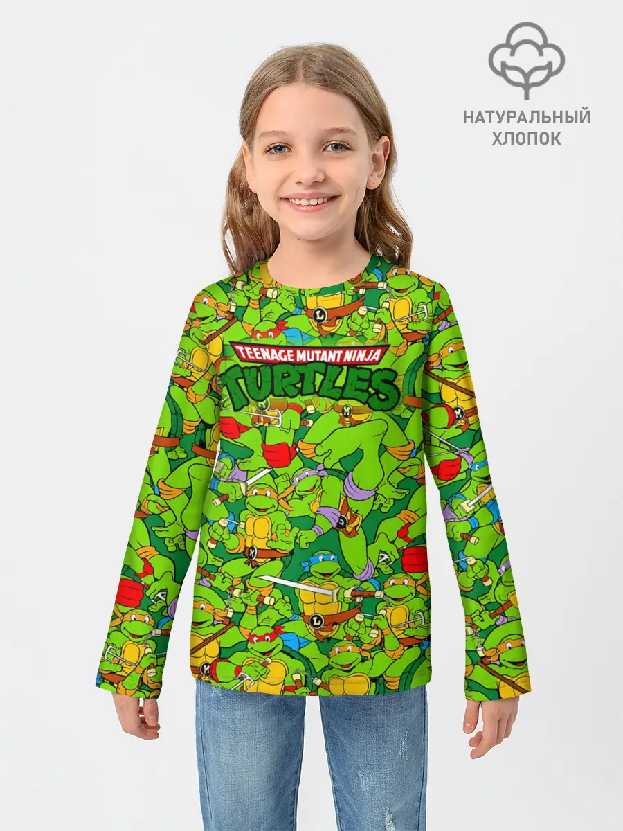 Детский лонгслив / Черепашки - ниндзя