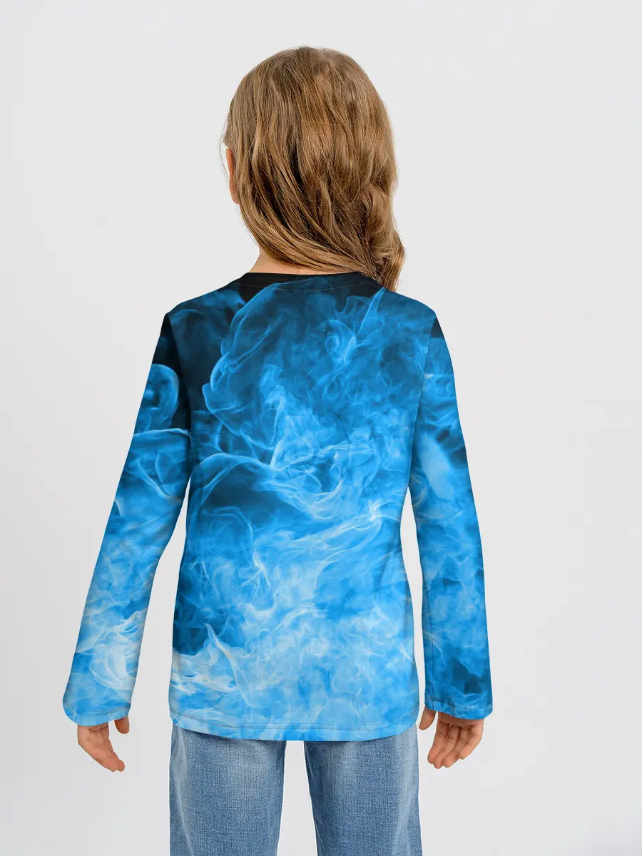 Детский лонгслив / ОГОНЬ BLUE