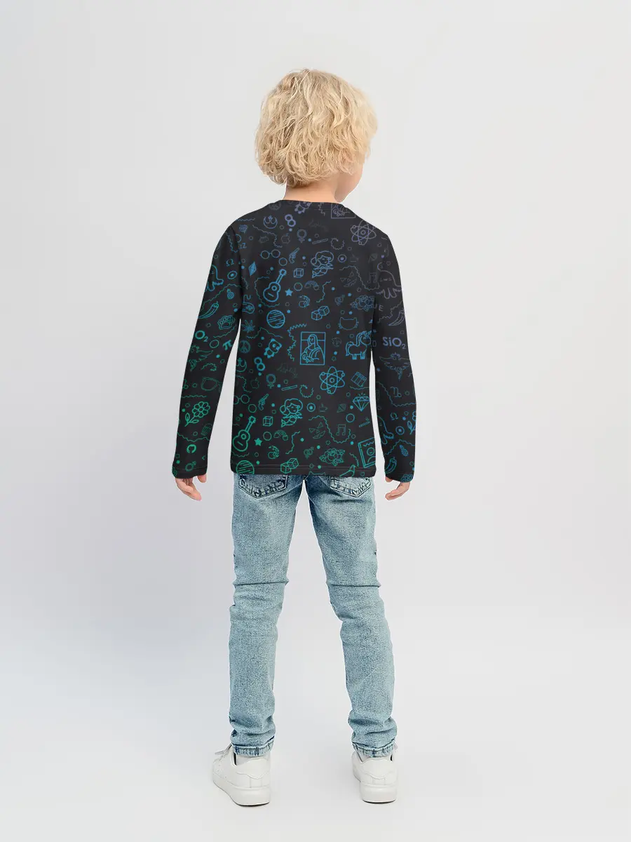 Детский лонгслив / Смайлы.