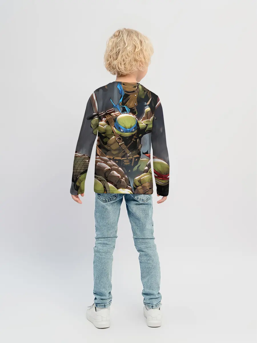 Детский лонгслив / ЧЕРЕПАШКИ