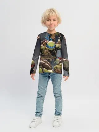 Детский лонгслив / ЧЕРЕПАШКИ
