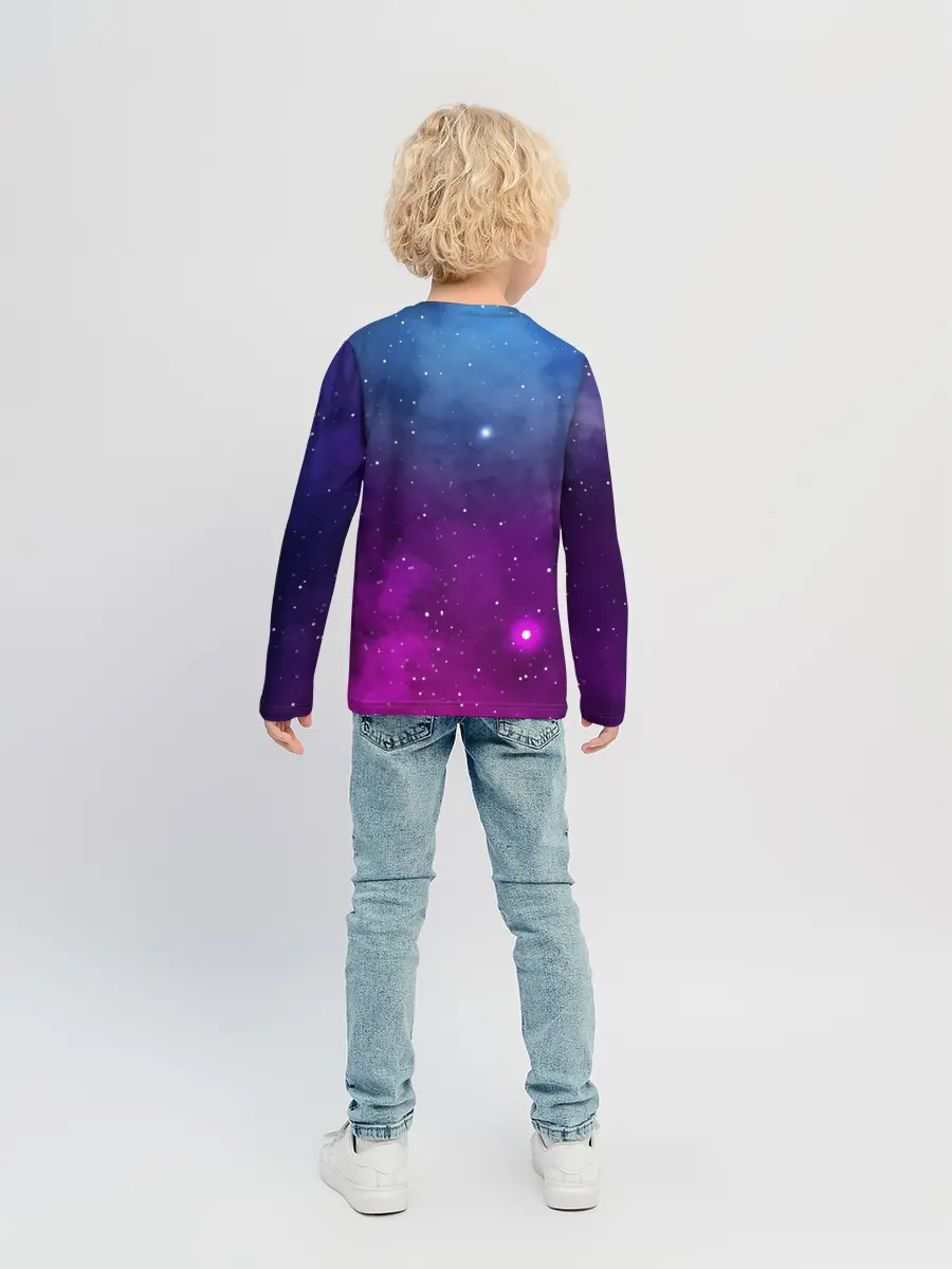 Детский лонгслив / НЕОНОВЫЙ КОСМОС