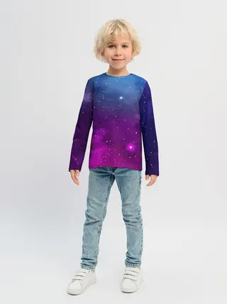 Детский лонгслив / НЕОНОВЫЙ КОСМОС