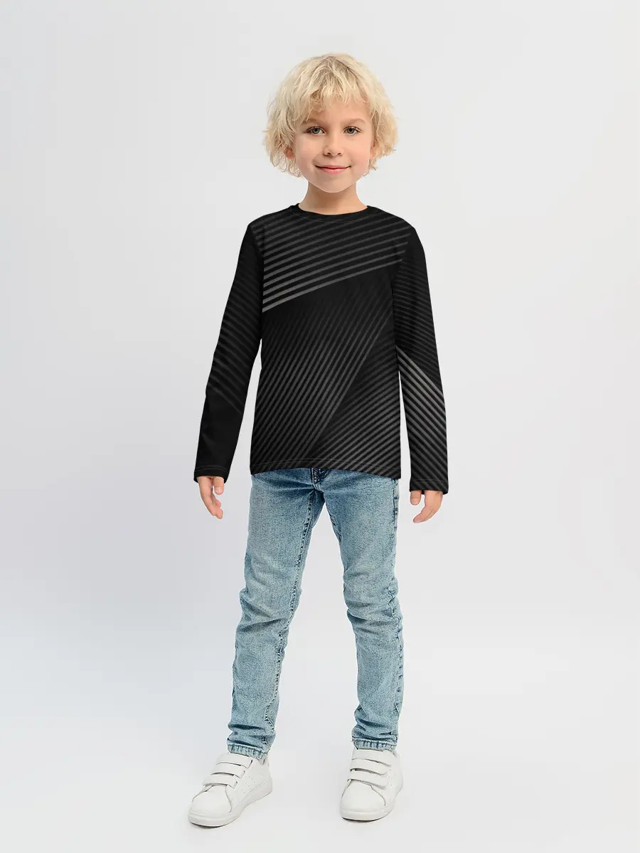 Детский лонгслив / МЕТАЛЛИЧЕСКИЕ ПОЛОСЫ / METAL STRIPS