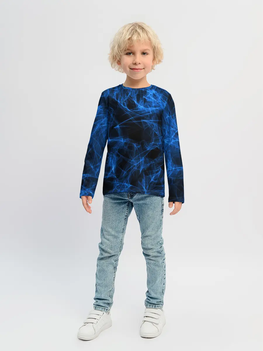 Детский лонгслив / NEON SMOKES STRIPES