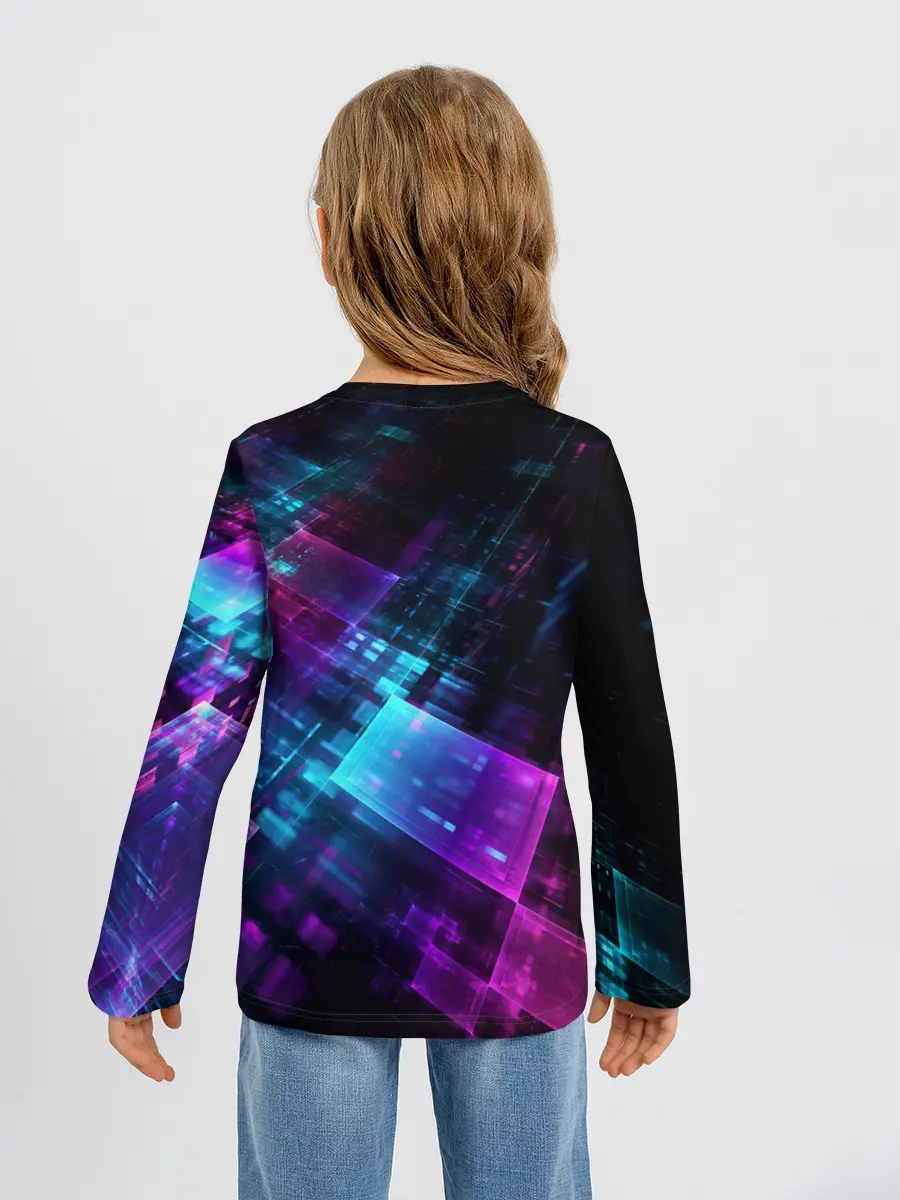 Детский лонгслив / НЕОНОВАЯ АБСТРАКЦИЯ