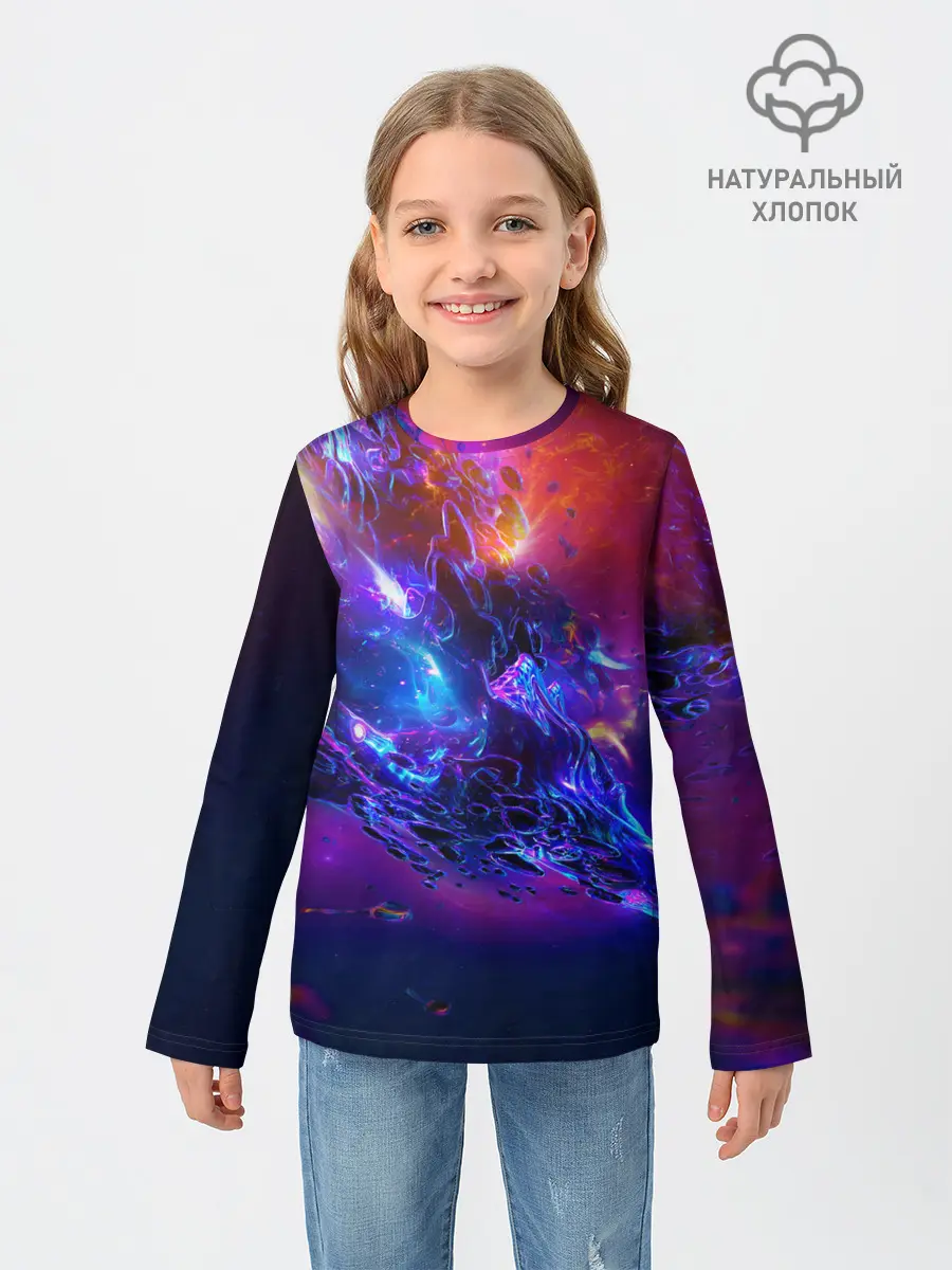 Детский лонгслив / SPACE ABSTRACT