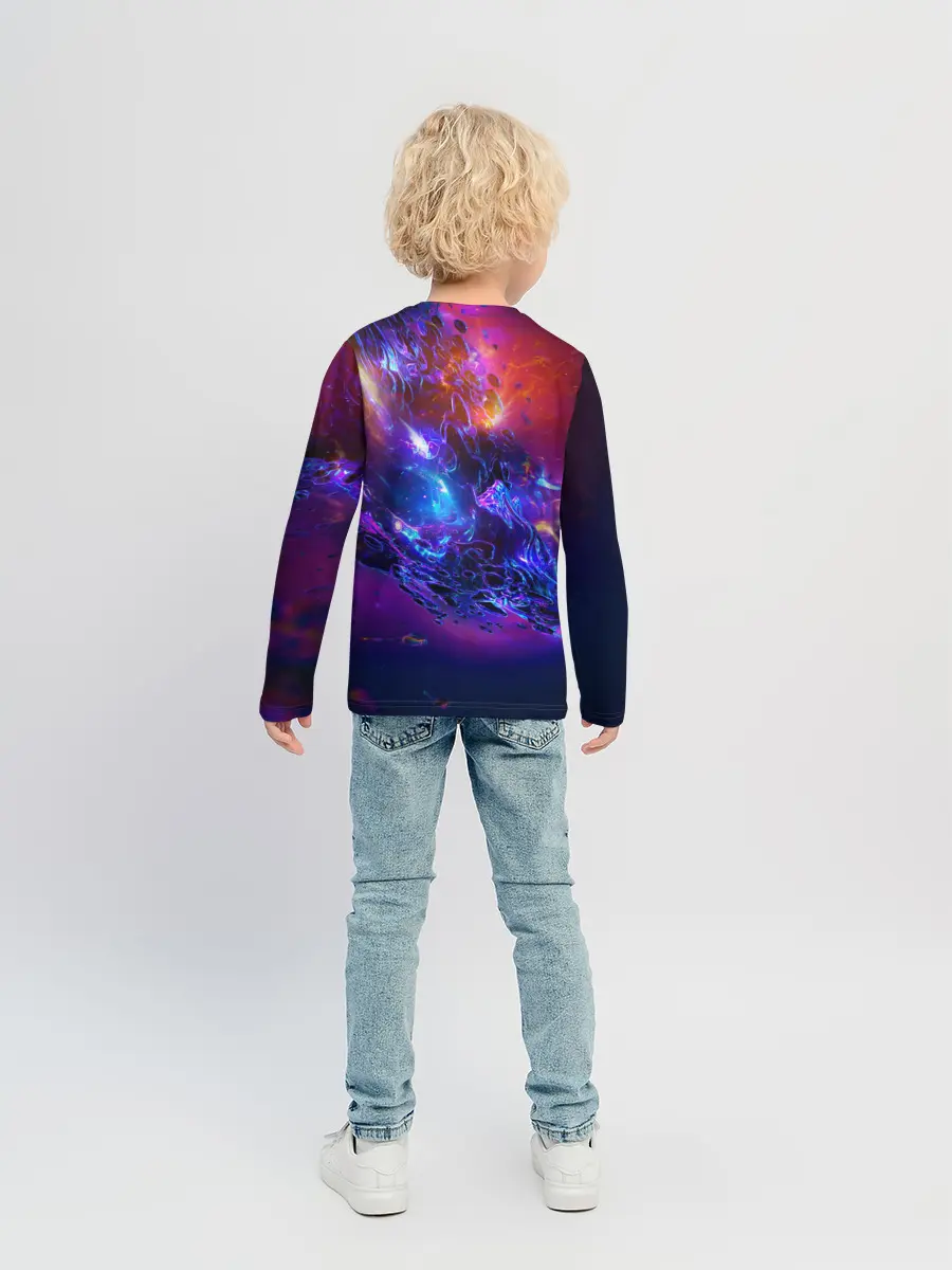 Детский лонгслив / SPACE ABSTRACT