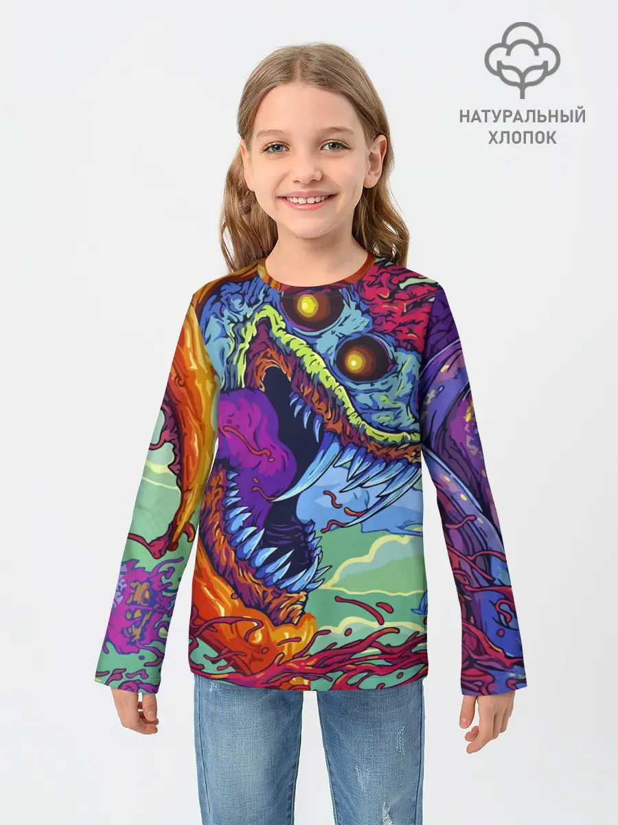 Детский лонгслив / CS GO HYPERBEAST | КС ГО ХАЙПЕРБИСТ