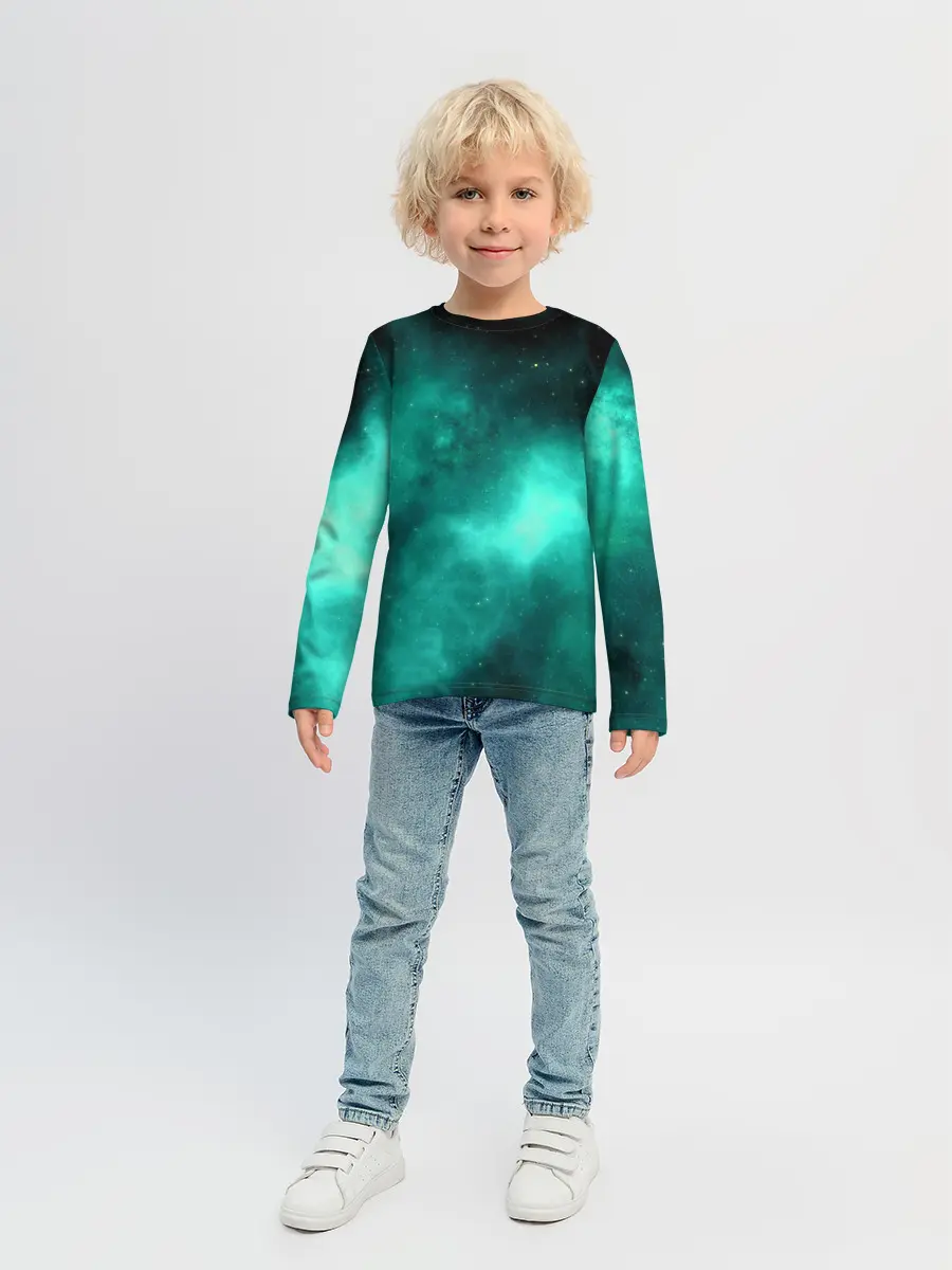 Детский лонгслив / НЕОНОВЫЙ КОСМОС