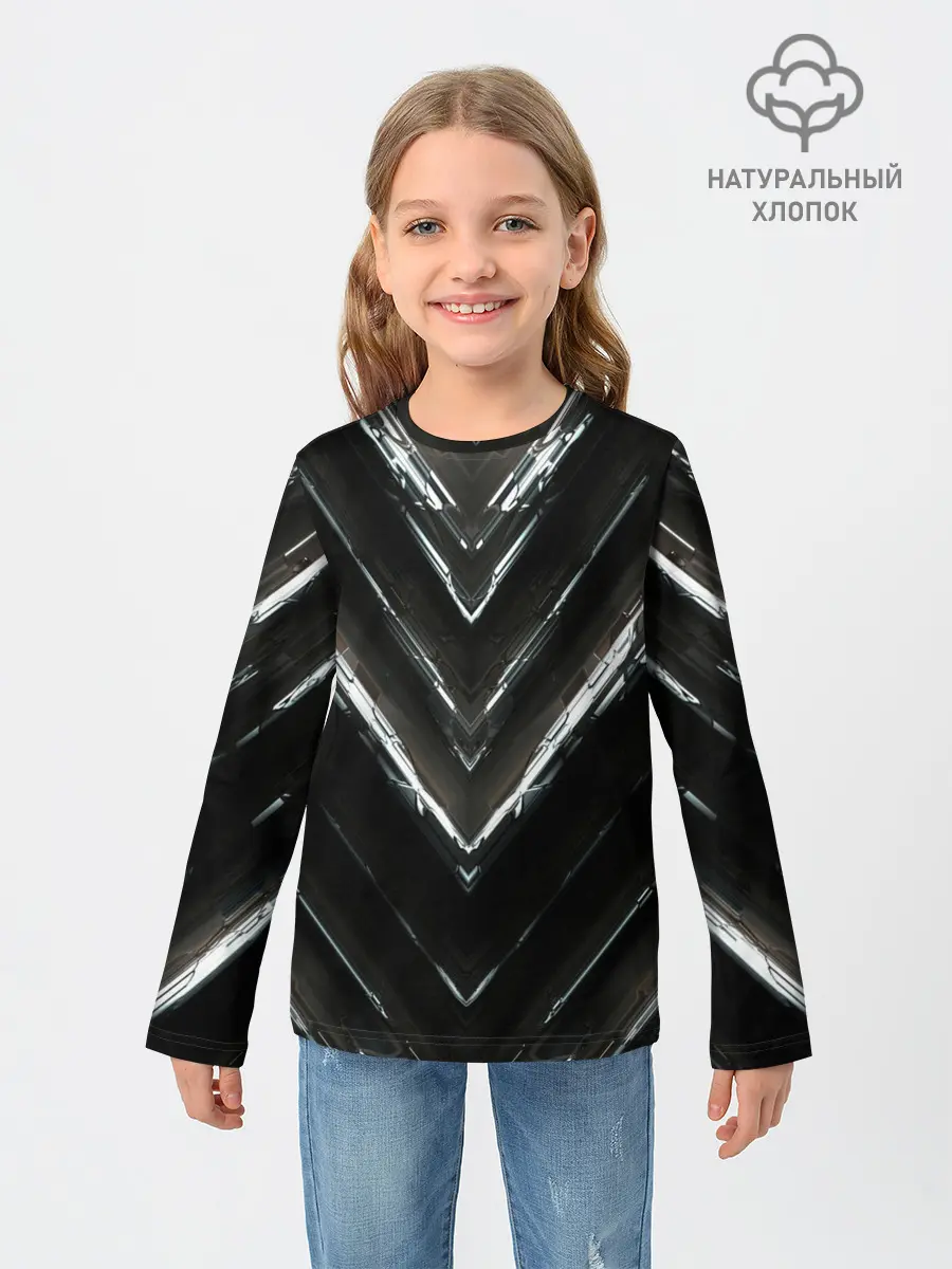 Детский лонгслив / МЕТАЛЛИЧЕСКАЯ БРОНЯ